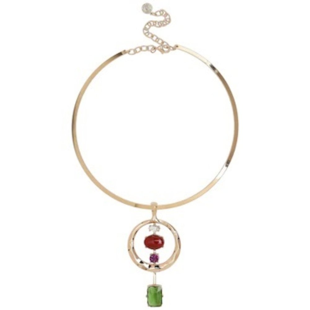 RJ GRAZIANO Glow For It Multicolor Collar Necklace
